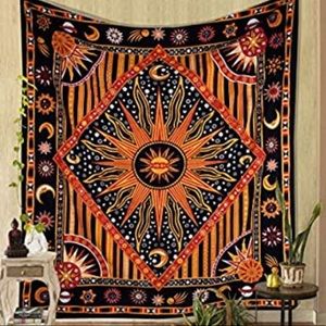 Tapestry with suns and moons in good condition